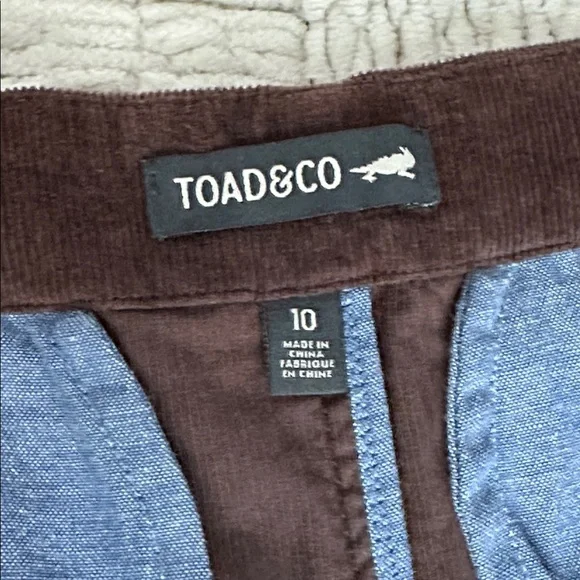 Toad & Co brown corduroy midi skirt - Picture 6 of 7